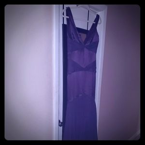 Vera Wang White Label Plum-colored Formal Dress